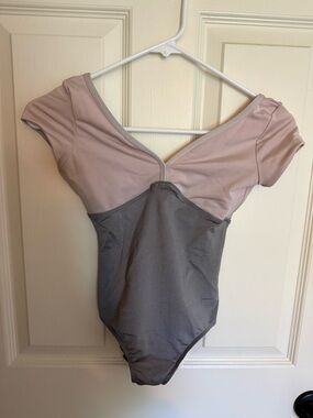 Mariia Crown leotard in Mauve and Gray Childs medium